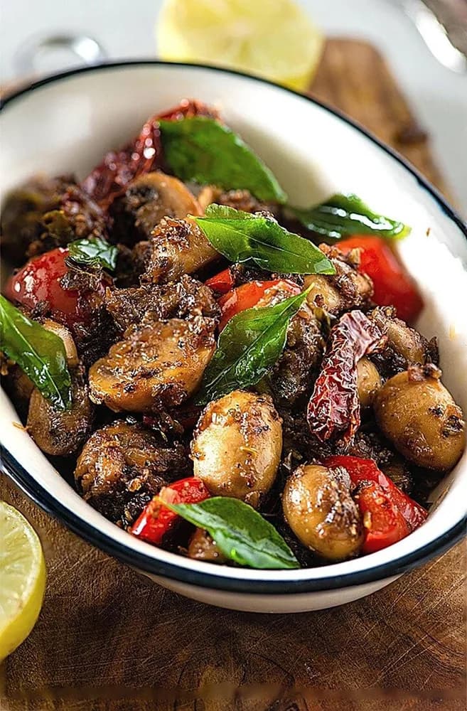Mushtoom Pepper Fry