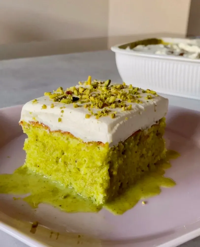 Pistachio Milk Cake